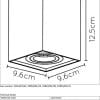 Lucide TUBE - Plafondspot - 1xGU10 - Mat Goud / Messing - Afbeelding 2