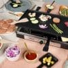 Tristar Gourmetstel RA-2748 - Raclette met omkeerbare grillplaat - Gourmetset 8 personen - Bakplaat, Gourmet, Raclette én teppanyaki - Zwart - Afbeelding 10