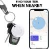 MiLi MiTag iOS FindMy Bluetooth Tracker met Sleutelhanger Wit 4-Pack - Afbeelding 17