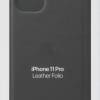 Apple Leren Folio Hoesje voor iPhone 11 Pro - Zwart - Afbeelding 7