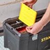 Stanley Essential M 26 Gereedschapskoffer - Met Inzettray & Assorters in Deksel - Afbeelding 5
