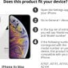 Apple Leren Hoesje voor iPhone Xs Max - Donkerblauw - Afbeelding 6