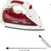 Klein Toys Bosch speelgoedstrijkijzer - incl. sproeifunctie - rood wit - Afbeelding 2