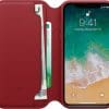 Apple Leren Folio Hoesje voor iPhone X - Rood - Afbeelding 10