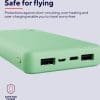 Trust Primo - 20000 mah powerbank - Iphone / samsung - snellader - USB A, USB C & Micro USB - Universele Powerbank - 15W - Groen - Afbeelding 16