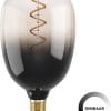 EGLO LED Lamp - E27 - Ø 12 cm - T120 - Smoke - 1800K - Dimbaar