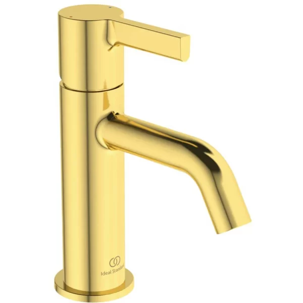 Ideal standard Joy wastafelkraan 5ltr zonder waste brushed gold - Ideal standard Joy wastafelkraan 5ltr zonder waste brushed gold