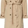 Pieces Jas Pctaya Ls Trenchcoat 17132310 Irish Cream Dames Maat - XS