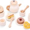 New Classic Toys - Houten Theeservies - Speelgoed Thee Set - Gebroken Wit - Afbeelding 5
