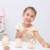 New Classic Toys - Houten Theeservies - Speelgoed Thee Set - Gebroken Wit - Afbeelding 4