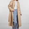 Pieces Jas Pctaya Ls Trenchcoat 17132310 Irish Cream Dames Maat - XS - Afbeelding 4