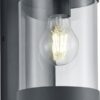 TRIO SAMBESI - Wandlamp - Antraciet - excl. 1x E27 4W - Schemeringsensor - Buitenverlichting - IP44
