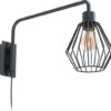 EGLO Tabillano 1 Wandlamp - E27 - 16 cm - Zwart