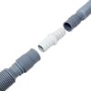 Scanpart afvoerslang verbindingsset - Kunststof afvoerverbinder 19 x 19 mm - 2 slangklemmen 20 en 32 mm - Afbeelding 2