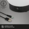 BRILONER - POKA - LED Tafellamp Oplaadbaar - Dimbaar - Glas - Snoerloos - Touch - 3W - zwart - Ø16cm - Afbeelding 3