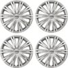 Carpoint Wieldoppen Giga 16 Inch Abs Zilver Set Van 4 - Afbeelding 2