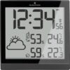 Marathon- Milan- Weerstation- Radiogestuurde klok- Weersvoorspellingen via iconen- Binnen-en buitentemperatuur- Binnen-en buitenvochtigheidsgraad- Geleverd met 3x thermo-hygrosensor (met scherm op de sensor) -Zwart- Ultrawide scherm-Proudly Canadian