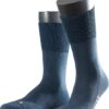 FALKE Run anatomische pluche zool katoen sokken unisex blauw - Maat 37-38