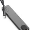 Linq byELEMENTS Pro Multiport Hub 8 in 1 USB C - Grijs - Afbeelding 2