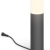 Philips LED Utrecht sokkellamp voor buiten - laagspanning - antraciet - warmwit licht - 6 W