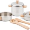 New Classic Toys - Speelgoed Metalen Pannenset - Keuken Accessoire Set - Keukengerei