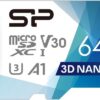 Silicon Power Superior Pro Micro SDHC incl. SD Adapter 64GB UHS-1 U3 A1 V30 Class 10 Color - Afbeelding 3