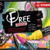 STABILO FREE - Acryl Marker - Start Set - 11 Acryl Markers - 3 Verschillende Tip Sizes
