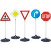 Klein Toys verkeersborden - 5 stuks - 25x25x73 cm - ideaal voor verkeerseducatie - Afbeelding 2