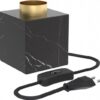 Calex Tafellamp Marmer Vierkant - E27 - Zwart - Excl. lichtbron - Afbeelding 2