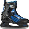 Nijdam IJshockeyschaats - Semi-Softboot - Zwart/Blauw - Maat 42