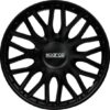 Sparco Wieldoppen Roma - 13-inch - Zwart - Set van 4 stuks