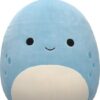 Squishmallows - John-John - Slate Blue Dino W/White Belly 40cm pluche