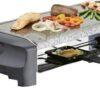 Princess Gourmetstel 162830 - Steengrill & Raclette Party – 8 personen - 42 x 21 cm - 1300 Watt - 2 meter snoer - Regelbare thermostaat