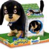Animagic Waggles Knuffel Hond - Zwart - Interactieve Knuffel - Wandel en communiceer met Waggles