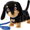 Animagic Waggles Knuffel Hond - Zwart - Interactieve Knuffel - Wandel en communiceer met Waggles - Afbeelding 3