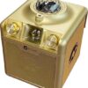 N-GEAR Disco Star 710 Gold - Bluetooth Speaker - Karaoke Set - Party Box met Sterrenprojector & 2 Microfoons - Afbeelding 2