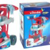 Klein Toys Vileda reinigingswagen - dweil, bezem en verscheidene huishoudelijke accessoires - 61 cm lange dweil - 55,5 cm lange bezem - rood blauw - Afbeelding 3