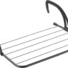 Tomado - Droogrek Hangend - Favonio - Hangdroogrek voor Radiator, Balkon of Deur - 3 meter Drooglengte - Matzwart