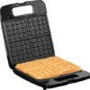 Lafe wafelijzer voor 4 Brusselse wafels met anti aanbaklaag en cool touch handvat - Automatische thermostaat - 1400W
