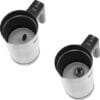 Inventum MK560S - Elektrische melkopschuimer - 150/300 ml - Warm/koud opschuimen - Verwarmen - Antikleeflaag - Bediening op handvat - RVS/Zwart - Afbeelding 2