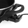 Tristar Elektrische Wok PZ-9130 - Elektrische hapjespan 4,5 liter – Elektrische koken inclusief deksel - 1500W - Zwart - Afbeelding 2