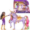Unicorn Academy – Pop Sophia & Eenhoorn Wildstar - met regenbooglichteffecten en 2 accessoires - Speelfigurenset