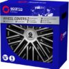 Sparco Wieldoppen Bergamo 16 Inch Abs Zilver/zwart 4 Stuks - Afbeelding 3