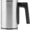 Inventum MK560S - Elektrische melkopschuimer - 150/300 ml - Warm/koud opschuimen - Verwarmen - Antikleeflaag - Bediening op handvat - RVS/Zwart