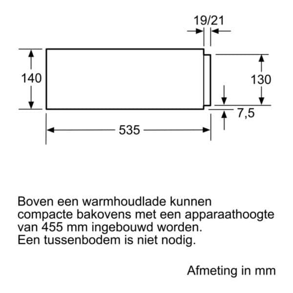 NEFF WARMHOUDLADE N17ZH10G0 - Afbeelding 5