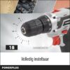 Powerplus POWC1071 Accu boormachine - 20V - Incl. 1 x 1,3Ah Accu en lader - Afbeelding 3