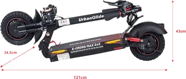 Urban Glide | Ride 2x800 Elektrische Step - Afbeelding 2