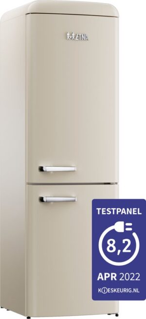ETNA KVV793BEI- Koel- en vriescombinatie - Retro - Beige