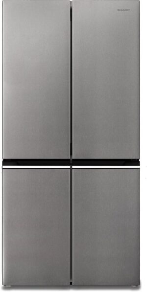 Sharp SJNFA15IMXPDEU - Amerikaanse Koelkast - 4 deurs - energie label D - Advanced No Frost - zilver