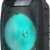 N-GEAR The Flash 1210 - Bluetooth Speaker - Karaoke Set - Party Box met 2 Microfoons - Zwart - Afbeelding 2